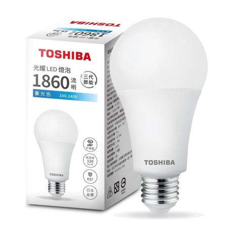 東芝 TOSHIBA LED 第三代 光耀 9.5W 13W 15.5W 全電壓 LED 燈泡 球泡