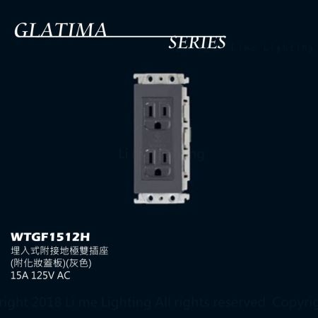 國際牌 Panasonic GLATIMA WTGF1512H  埋入式附接地極雙插座