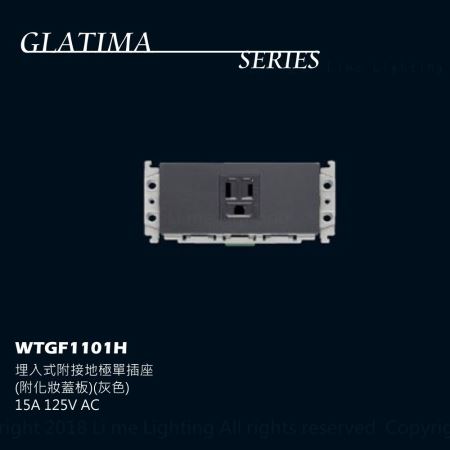 國際牌 Panasonic GLATIMA WTGF1101H 埋入式附接地極單插座