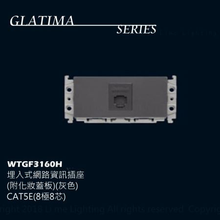 國際牌 Panasonic GLATIMA WTGF3160H WTGF3170H 系列 埋入式網路資訊插座 8極8芯
